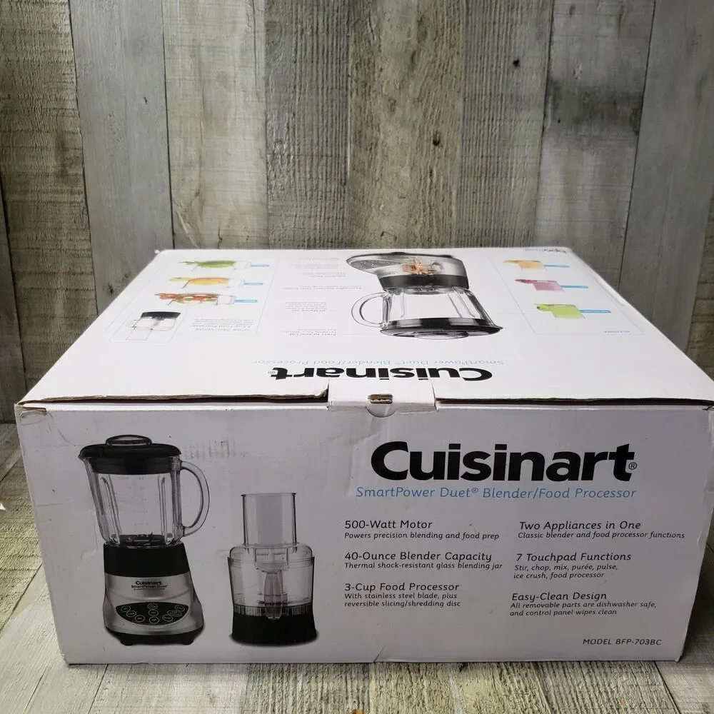 Cuisinart Smart Power Duet Blender Food Processor BFP-603 New In Box